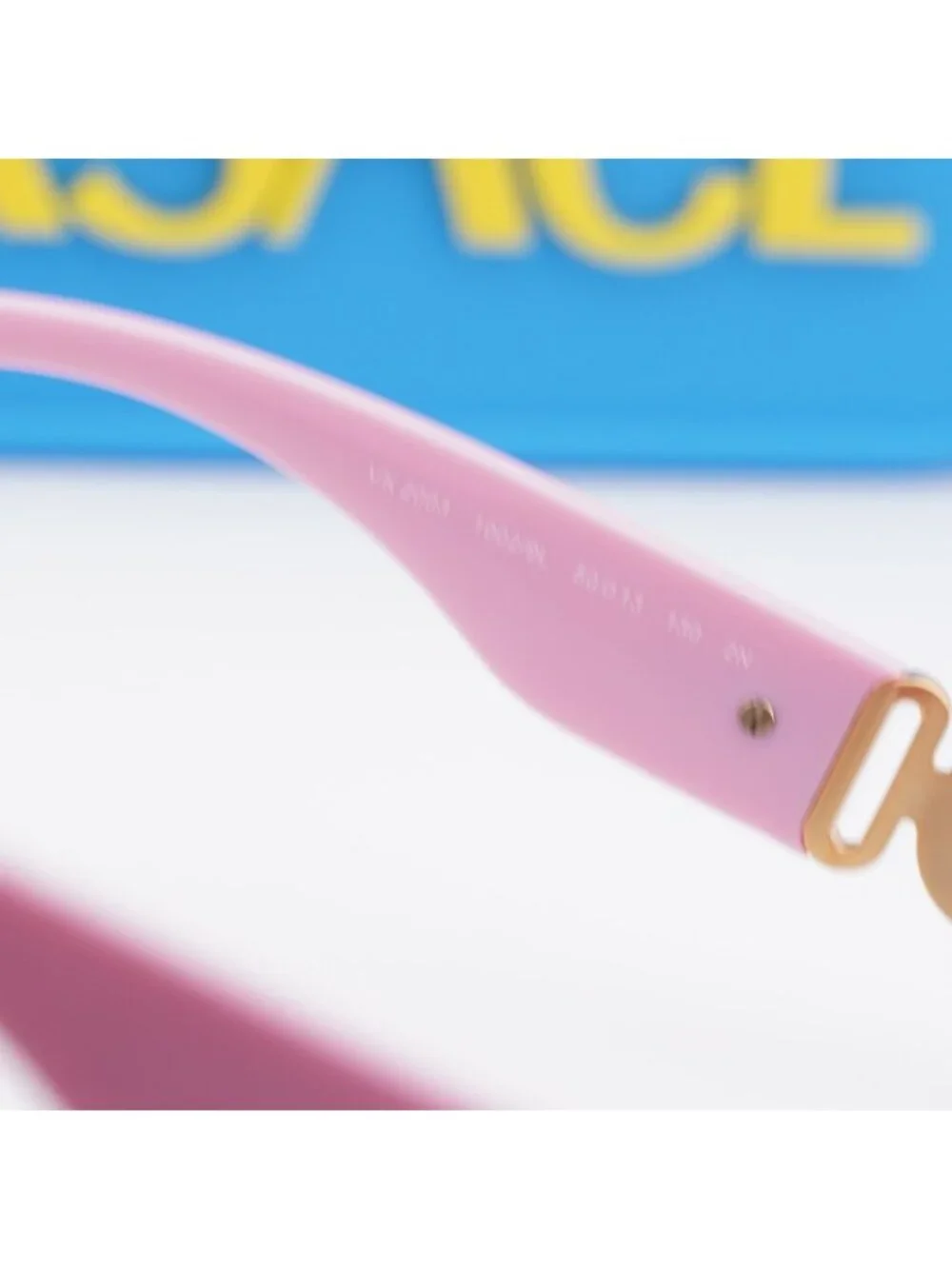 Versace Kids VK2003 10029L Sunglasses Pink/Gold Rectangle Frame, Pink Mirror